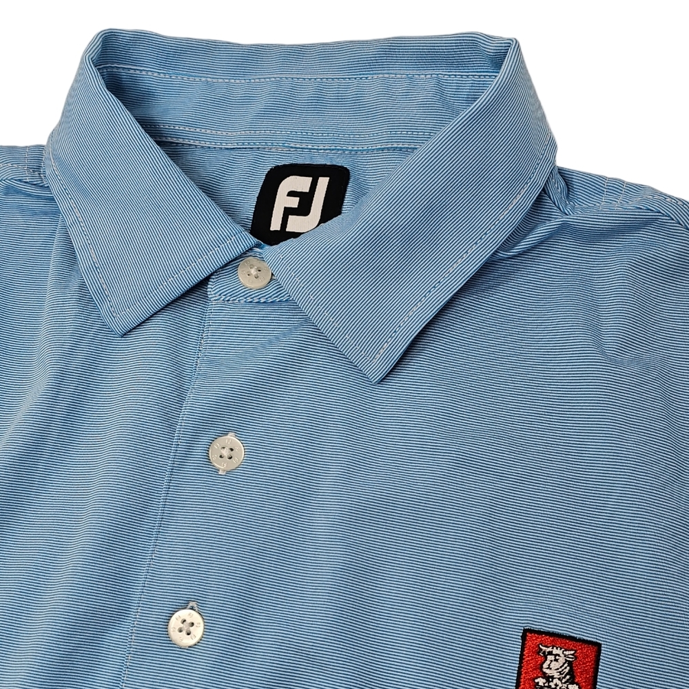 FootJoy Light Blue 2XL Huntingdon Valley Men's Golf Polo